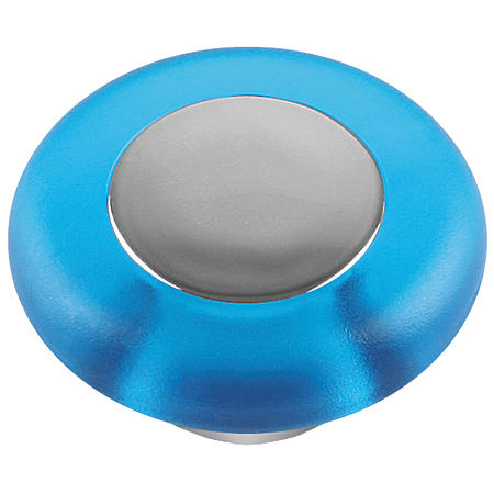 Buton Tor Teko 8145-C, plastic, albastru/gri, 37 mm