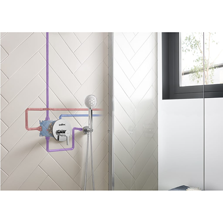 Corp incastrat universal RocaBox, alama sanitara si plastic, 160 mm