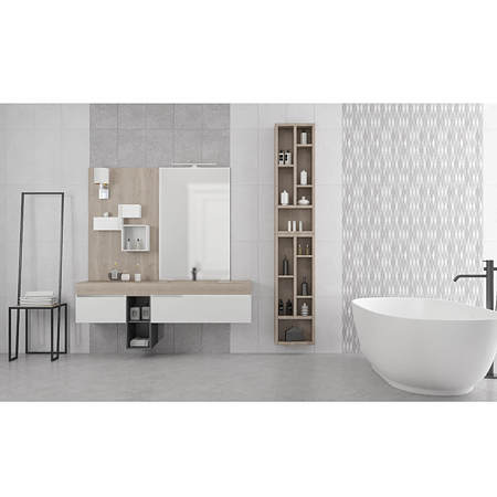 Faianta baie Kai Palazzo Grey, gri, lucios, aspect de piatra, 60 x 30 cm Faianta baie Kai Palazzo Grey, gri, lucios, aspect de piatra, 60 x 30 cm