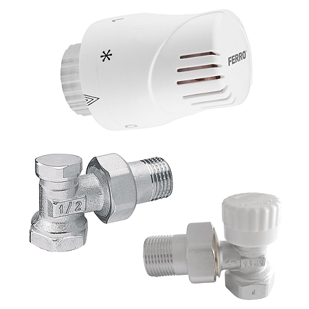 Set termostatic coltar Ferro ZTM02, 1/2 inch x 1/2 inch