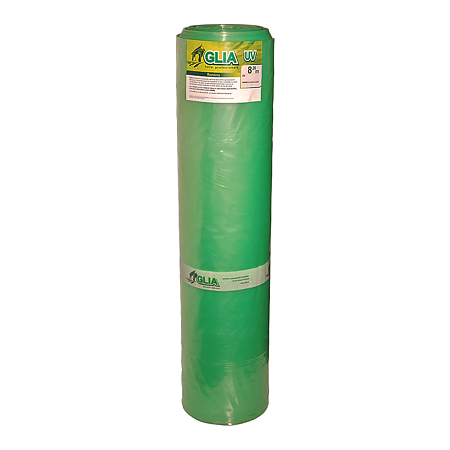Folie pentru solar/sera Glia, polietilena, verde transparent, stabilizata UV, 0.15 mm, 8.2 x 60 m
