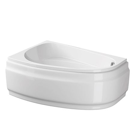 Cada de colt Cersanit Joanna New, montaj stanga, acril, alb, 160 x 95 cm