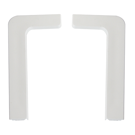 Terminatii stinga-dreapta pentru profil Gola 8006, plastic, alb