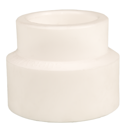 Reductie PPR Supratherm, alb, diametru nominal 50 mm, diametru redus 40 mm Reductie PPR Supratherm, alb, diametru nominal 50 mm, diametru redus 40 mm