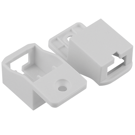Set conectori inaltator rectangular sertar, plastic, alb