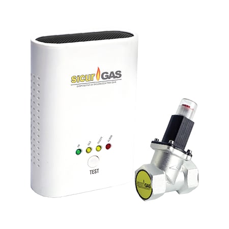 Detector de gaz Sicurgas, cu electrovalva 3/4 inch