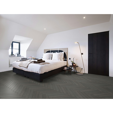 Parchet laminat 8 mm Berry Alloc Chateau Charme Black, Herringbone A, clasa de trafic 32, AC4, click Chateau Lock, 504 x 84 mm Parchet laminat 8 mm Berry Alloc Chateau Charme Black, Herringbone A, clasa de trafic 32, AC4, click Chateau Lock, 504 x 84 mm