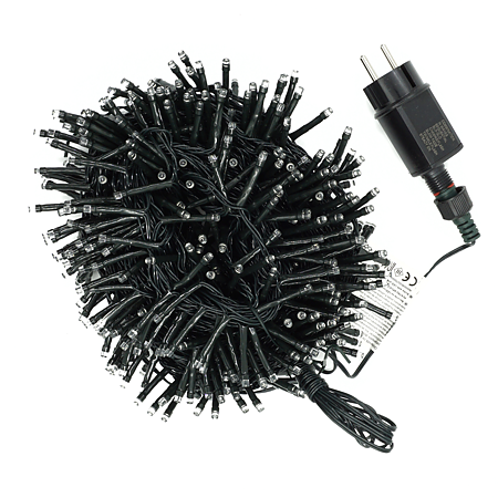 Instalatie sir pentru interior Cris, multicolor, 1000 led, cu joc, 25 m + 3 m, alimentare la retea
