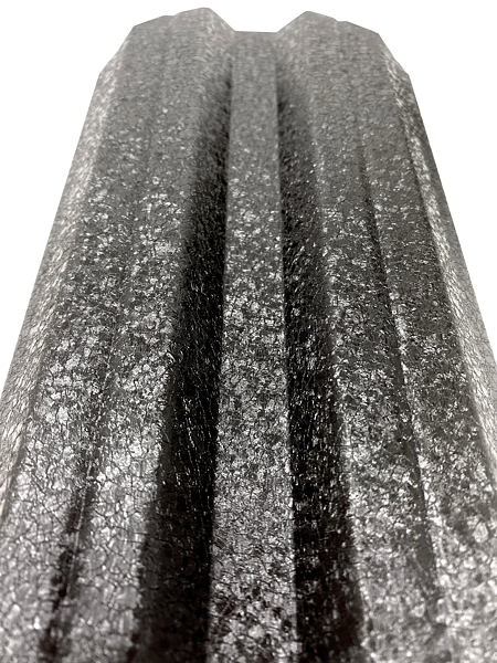 Sipca metalica gard Tisa, negru, mat structurat, RAL 9005, 0.4 mm