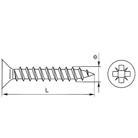 Surub cap inecat 6,0 x 70 mm Surub cap inecat 6,0 x 70 mm