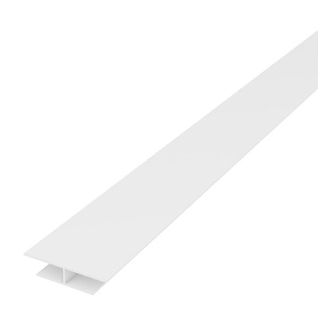 Profil PVC de imbinare lambriu tip H Vox, 3 m, alb