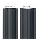 Sipca metalica gard Caretta  Y118, gri RAL 7016, mat, 0.5 mm, 2000 x 118 mm