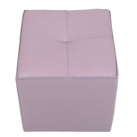 Taburet Cool tapiterie imitatie de piele, lila IP21897, 36 x 36 x 38 cm