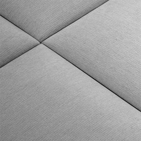 Panou decorativ tapitat, Simple KA16, gri, dreptunghi, 600 x 300 x 37 mm