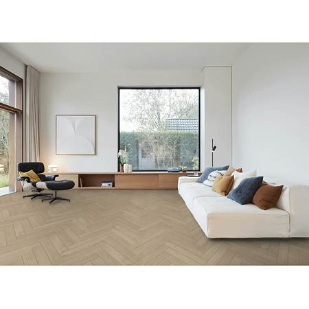 Parchet laminat 8 mm Berry Alloc Chateau+ Texas Light Natural B7605, Herringbone A, clasa de trafic 33, OmniLoc A&B, 504 x 84 mm