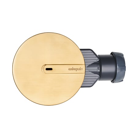 Sifon cadita dus / pardoseala Wirquin SlimPlus extra plat h=40 mm, corp ABS, anti miros, filtru de par, iesire Ø40 mm, debit 34 l/min, auriu periat, 187 x 60 x Ø118 mm