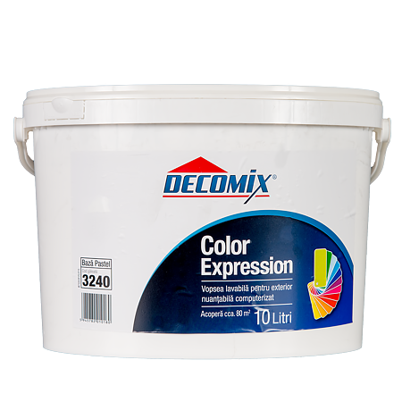 Vopsea lavabila exterior Decomix Color Expression, Baza Pastel, 10 l