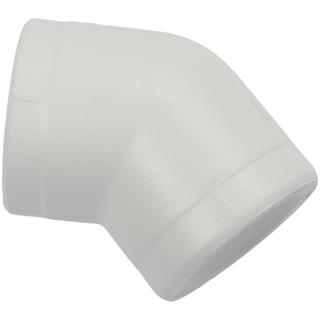 Cot PPR 45° Formul, filet interior, 20 mm, alb