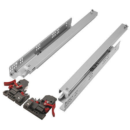 Glisiera ascunsa Teko, extractie totala, amortizare, clips 3D, max 35 kg, 350 mm