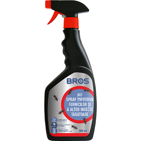 Spray impotriva furnicilor, cu microcapsule, Bros, 500 ml