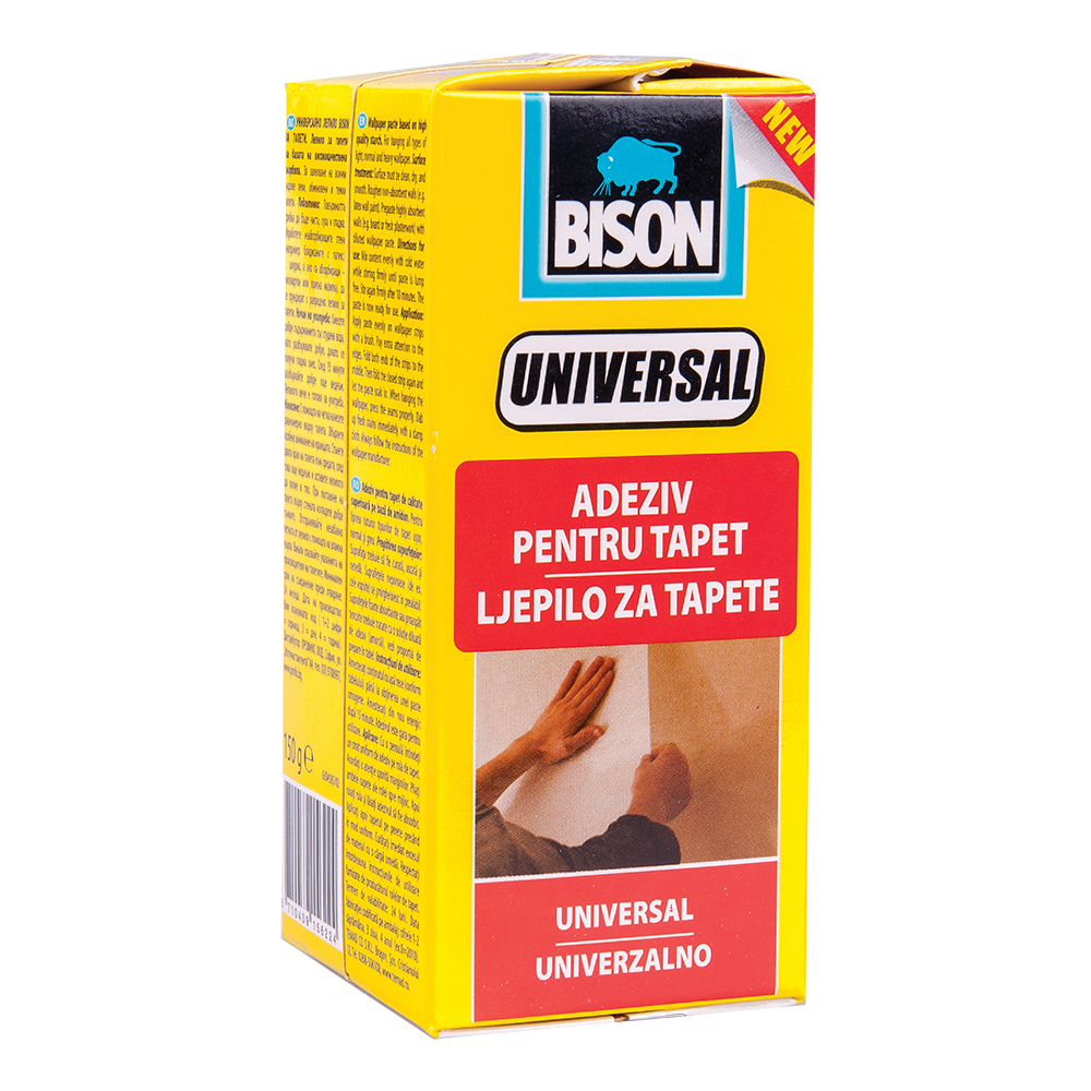 Adeziv pentru tapet universal Bison, alb, 150 g