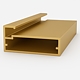 Profil rama frezare NLB, aluminiu, auriu mat, 3 m
