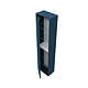 Dulap baie Savini Due Portofino 2320C, suspendat, 1 usa, PAL/MDF, albastru, 33.7 x 16 x 138.6 cm