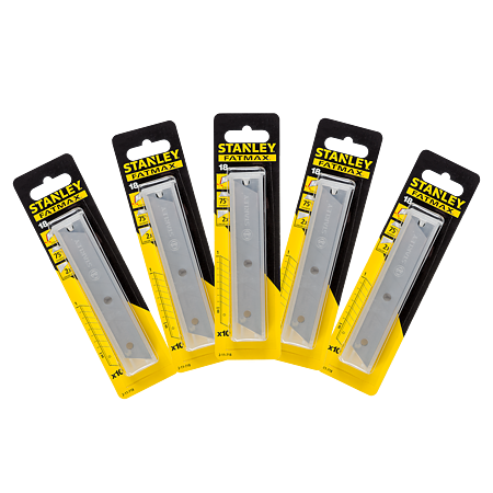 Lame cutter Stanley Fatmax 2-11-718, 18 mm, set 10 bucati