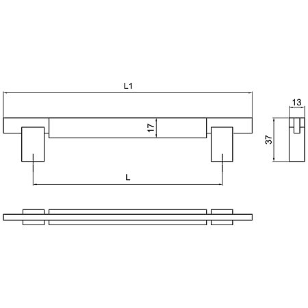 Maner Teko, aluminiu mat, finisaj crom, cu terminatii zamac, 128 mm Maner Teko, aluminiu mat, finisaj crom, cu terminatii zamac, 128 mm