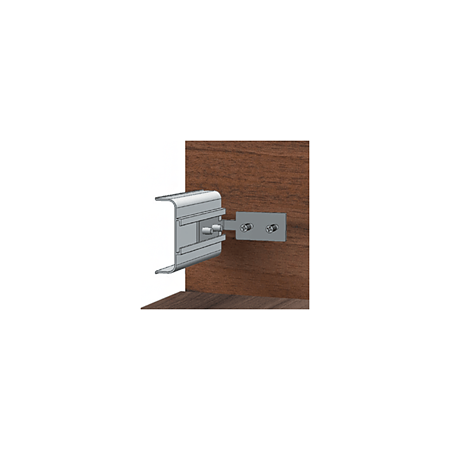 Accesoriu montare orizontala profil aluminiu Gola tip L sau C, otel, argintiu, inaltime 27 mm, adancime 65 mm Accesoriu montare orizontala profil aluminiu Gola tip L sau C, otel, argintiu, inaltime 27 mm, adancime 65 mm