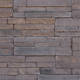 Piatra decorativa Modulo Fresco Cinnamon, exterior/interior, montaj fara rost tip puzzle, nuante de maro sorcat, 35 x 11 x 1-3 cm