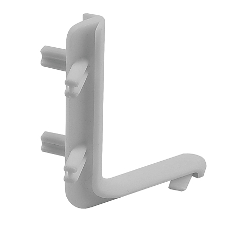 Colt exterior 90 grade pentru profil aluminiu LB (tip Gola) - L, plastic, gri