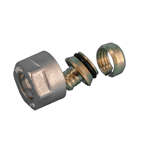 Set 2 racorduri pentru tevi Pe-X Ferro 67841612Y, 3/4", 16 x 2 mm