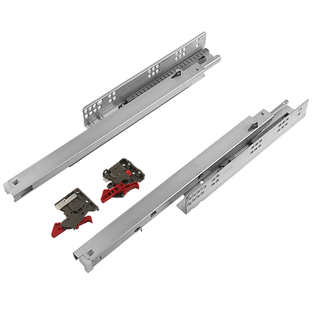 Glisiera ascunsa Teko, extractie totala, amortizare, otel, zincat, max 35 kg, 300 mm