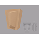 Cheie de bolta FPCB07, polistiren EPS100 + mortar, 200 x 100 x 170 mm