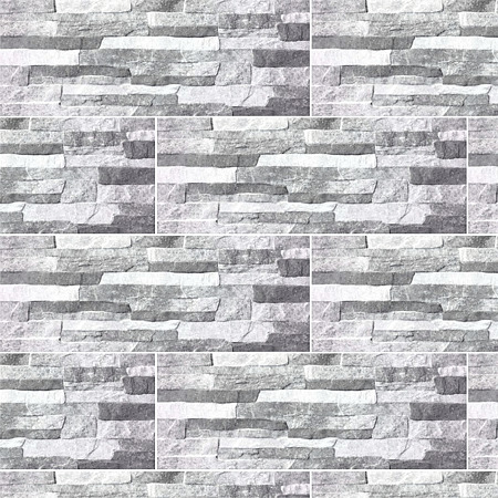Placa portelanata Quarry Grey, model digital, dreptunghiulara, 21 x 56 cm