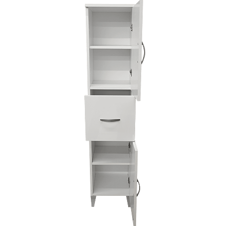 Coloana cu 2 usi / 1 sertar Savini Due 927, pal, alb, 148 cm