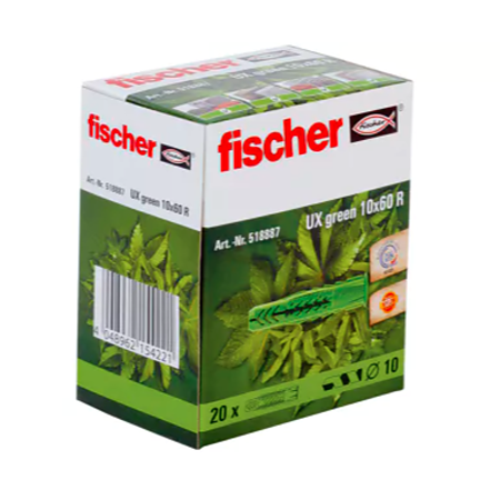 Diblu universal Fischer, nylon, 10 x 60 mm, 20 bucati Diblu universal Fischer, nylon, 10 x 60 mm, 20 bucati