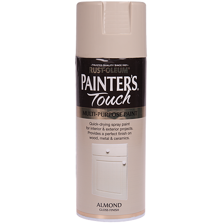 Vopsea spray decorativa Rust-Oleum Painter`s Touchs, migdala, lucios, interior/exterior, 400 ml