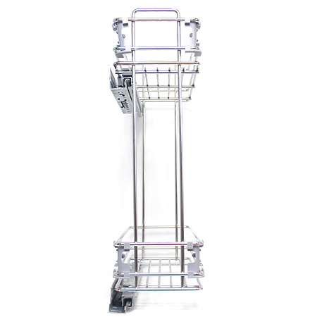 Cos cromat cu prindere laterala, metal, crom, 160 x 450 x 460 mm