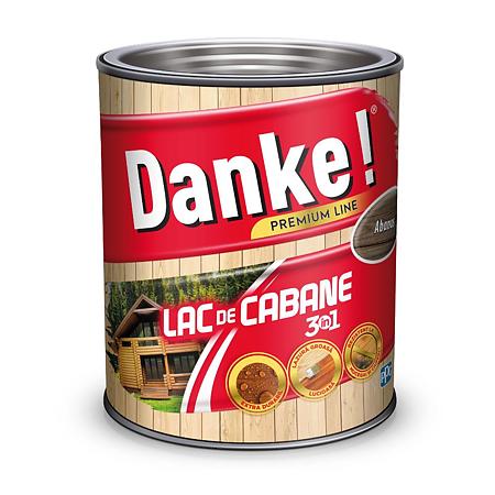Lac pentru cabane 3 in 1, Danke, abanos, interior/exterior, 2.5 l