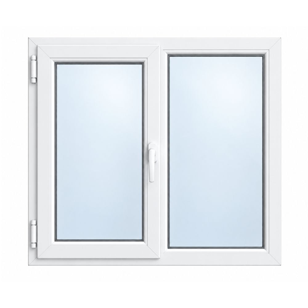 Fereastra PVC Klass, 4 camere, deschidere simpla, stanga, alb, 100 x 120 cm