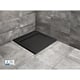 Cada de dus Radaway Teos C HTC9090-54, marmura lichida, anti-bacteriana, anti-alunecare, negru, 90 x 90 cm