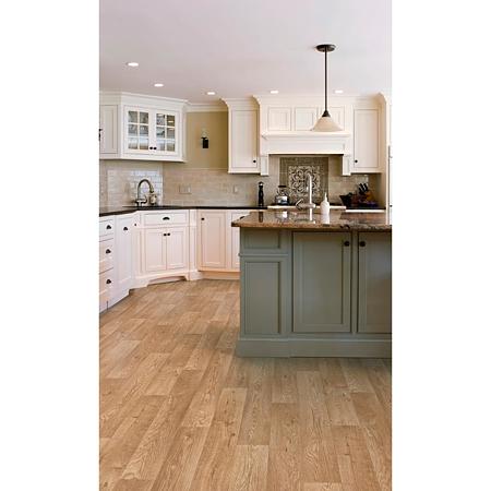 Linoleum PVC Bingo Aspin 832, clasa trafic 22, maro, aspect parchet, latime 1m