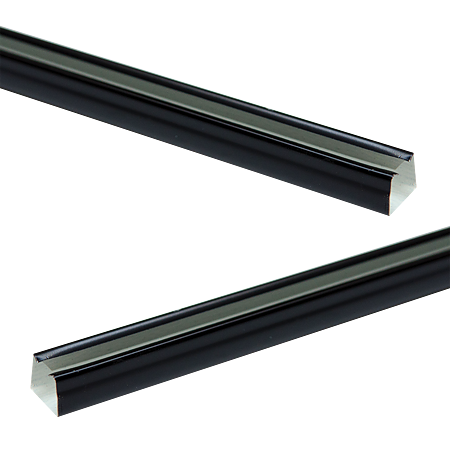 Sina U pentru perdea, metal, negru, 250cm