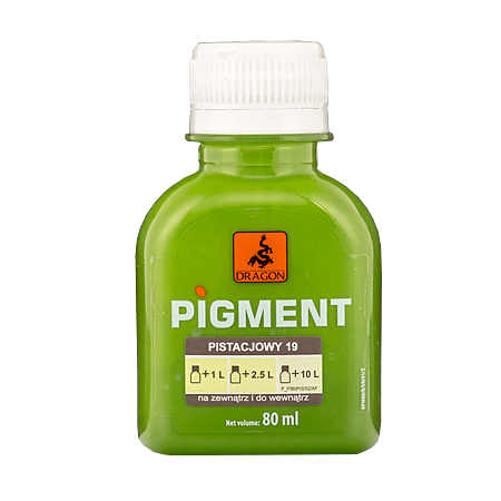 Pigment Dragon, pentru vopsea, verde fistic 19, 80 ml 