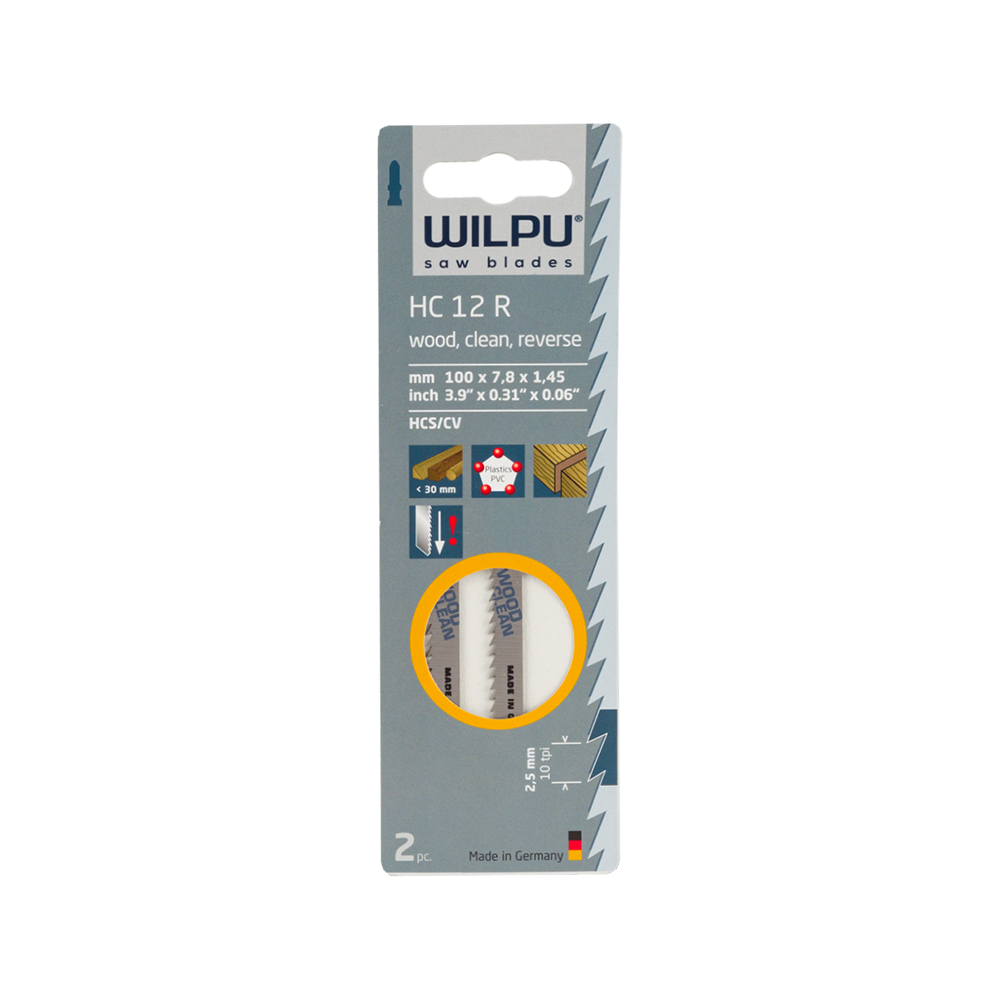 Set doua lame pentru fierastrau Wilpu, 100 x 7,8 x 1,45 mm