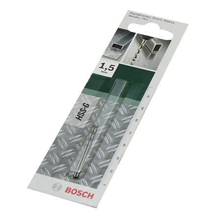 Set 2 burghie Bosch, HSS-G, mandrina standard, pentru metal, 1,5 mm