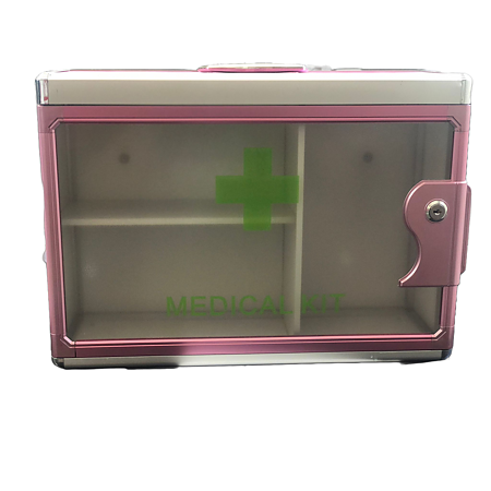 Cutie medicala Sanitec, 43 x 15 x 30 cm, roz