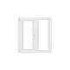 Fereastra PVC, 5 camere, deschidere oscilobatant, stanga, alb, 140 x 120 cm